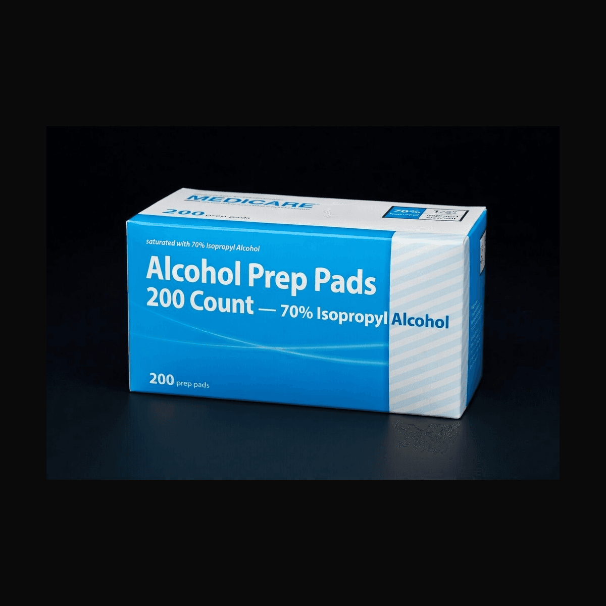 Alcohol Prep Pads — 200 Pack